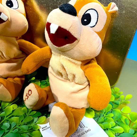 DISNEY EXCLUSIVE NWT VTG 1990s CHIP AND DALE CLASSIC RETIRED BEAN BAG PLUSH PAIR - Picture 7 of 14